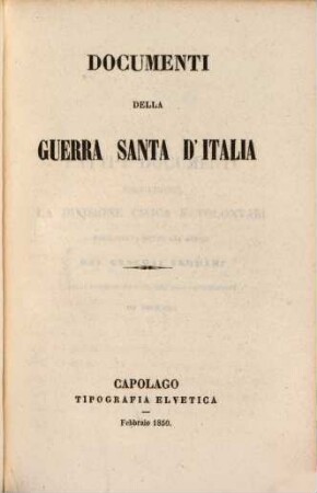 Documenti della guerra santa d'Italia, 11