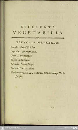 Esculenta Vegetabilia