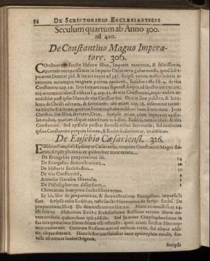 Seculum quartum.