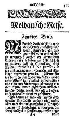 Fuenfftes Buch. Moldauische Reise