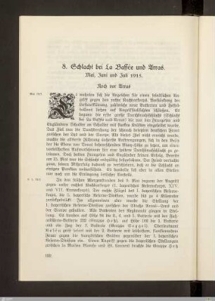 8. Schlacht bei La Bassée und Arras