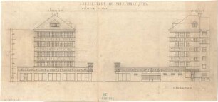 Fischer, Theodor; München, Lindwurmstr.; Garage, Tankstelle und Fahrschule Eibl - Garage u. Fahrschule (Ansichten)