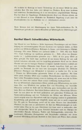 Schwäbisches Wörterbuch.