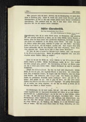 Schüler-Charakteristik