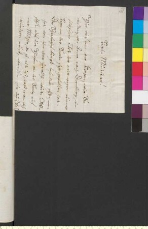 Brief von Goethe, August von an Vulpius (Goethe), Christiane