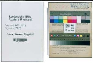Entnazifizierung Werner Siegfried Frank , geb. 16.12.1917 (Jurist)