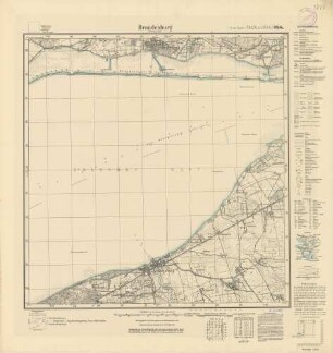 1387 (alte Nr.: 228) Brandenburg (Frisches Haff), Meßtischblatt (4cm - Karte)