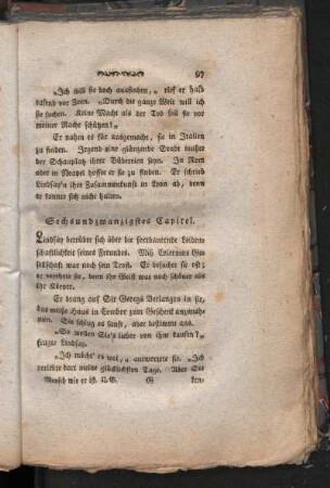 Sechsundzwanzigstes Capitel