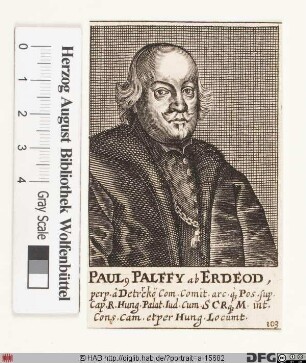 Bildnis Pál Pálffy von Erdöd (1636 Graf)