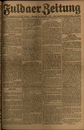 Ausgabe vom Montag, den 22. Dezember 1919.