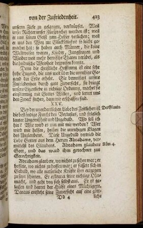 XXV. Der Glaube aber überwältiget.