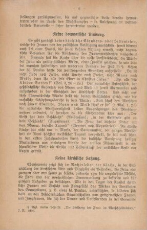 Keine dogmatische Bindung