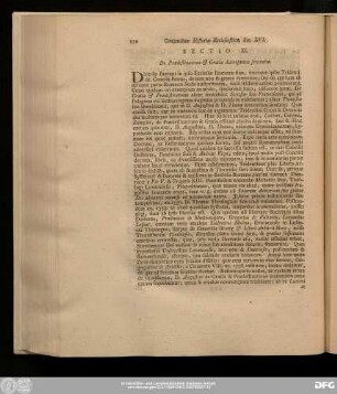 Sectio XI. De Praedestinatione & Gratia discrepantes sententiae.