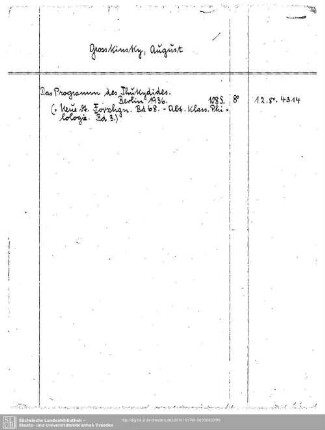 Grosskinsky, August