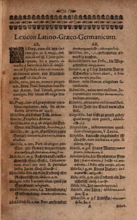 Lexicon proso-metricum latino-graeco-germanicum et germanico-latinum
