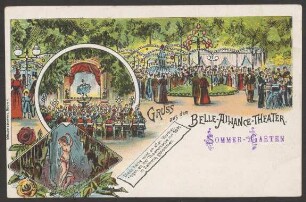 Ansichtskarte Sommergarten und Belle-Alliance-Theater