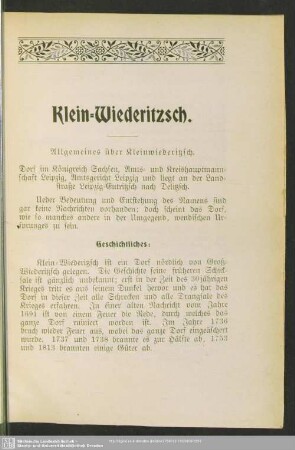 Klein-Wiederitzsch