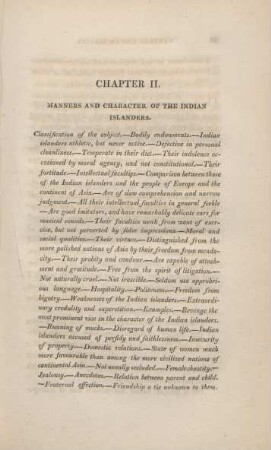 Chapter II. Manners and characters of the Indian islanders