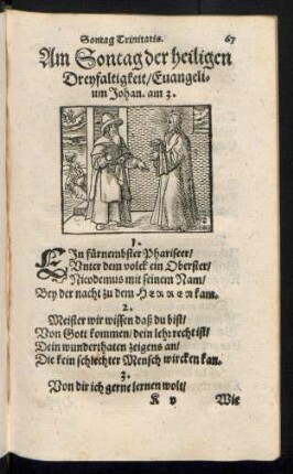 Am Sontag der heiligen Dreyfaltigkeit ...