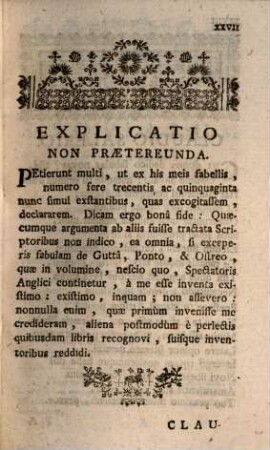 Francisci-Josephi Desbillons, E Societate Jesu, Fabularum Aesopiarum Libri Decem