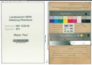 Entnazifizierung Paul Meyer , geb. 25.10.1921 ()