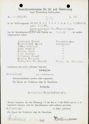 Kaltenbach, Anton