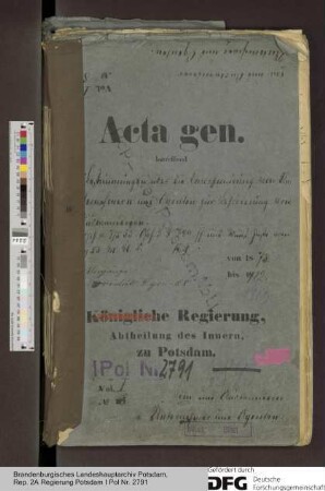Bestimmungen über die Konzessionierung von Unternehmern und Agenten zur Beförderung von Auswanderern
