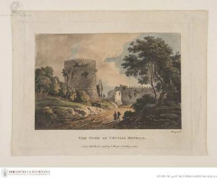 Das Grabmal der Cecilia Metella an der Via Appia Antica in Rom