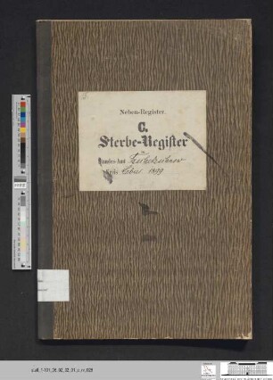 Sterberegister Güldendorf 1899