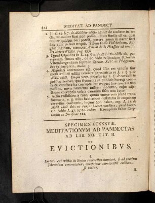 814-823, Sp. 238. De Evictionibus