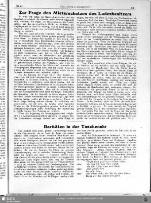 Raritäten in der Taschenuhr