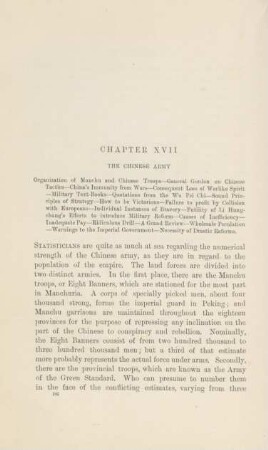 Chapter XVII. The Chinese army