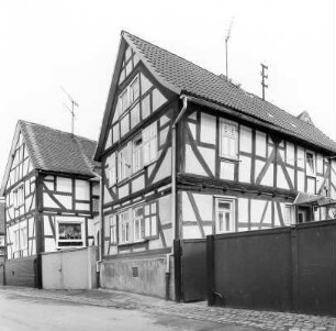 Fachwerkwohnhaus; Ranstadt, Borngasse 6