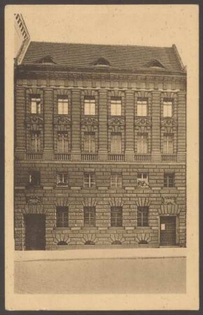 Ansichtskarte "Rektorwohnhaus", Volksschule, Wilmsstraße 10