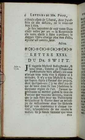 Lettre XXXI. - Lettre XL.
