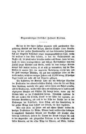 Gegenwärtiger sittlicher Zustand Berlins