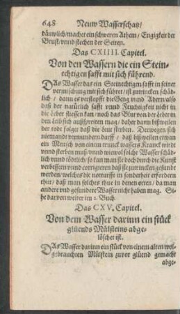 Das CXIIII. Capitel.