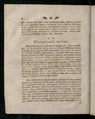 8-16, §. II. Praeparandi Modus. §. III. Cautelae.