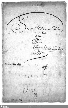 Stimmensatz [Schreiber: Jacobi, S.; u.a.?]