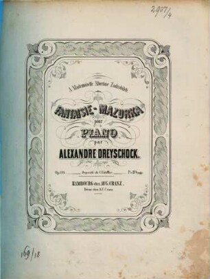 Fantaisie-Mazurka : pour piano ; op. 124