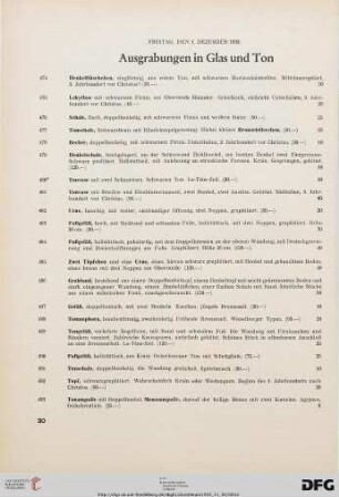 Ausgrabungen in Glas und Ton (Nr. 474-506)