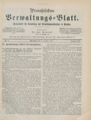 1. October 1887-22. September 1888 = No. 1-52