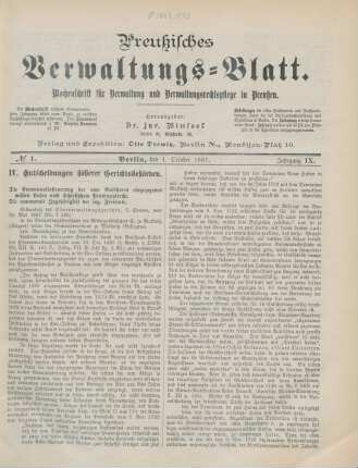 1. October 1887-22. September 1888 = No. 1-52