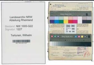 Entnazifizierung Wilhelm Terlunen , geb. 12.04.1895 (Gastwirt)
