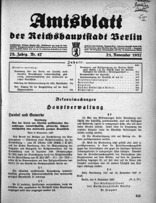 1937,47: Nr. 47, 21. November 1937