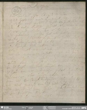 Eigenh. Brief von Johanna Christiane Erdmuthe Schlegel an August Wilhelm von Schlegel, Hannover, April 1796