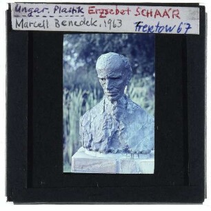 Schaár, Porträtbüste Marcell Benedek