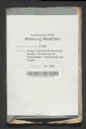 Die von dem Kolonen Nünnecker anzulegende Bockmühle, Bauerschaft Holzhausen, Kirchspiels Lienen