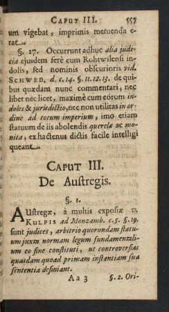 Caput III. De Austregis.