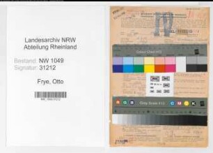 Entnazifizierung Otto Frye , geb. 16.02.1909 (Elektroingenieur)